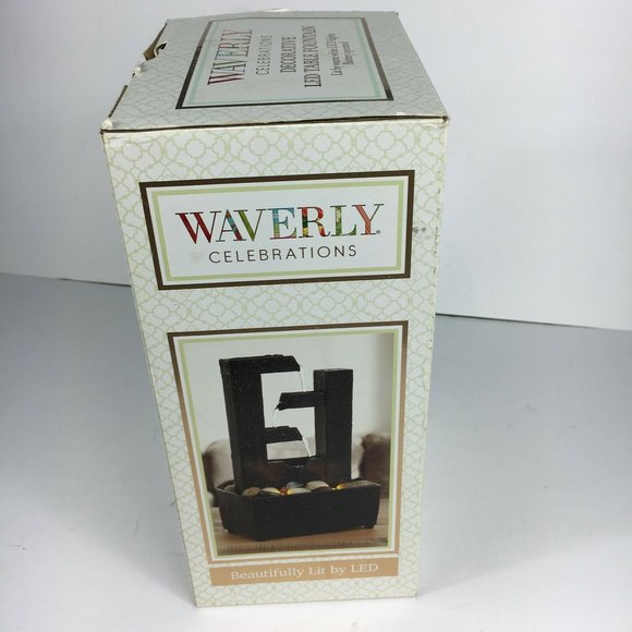 Waverly Celebrations LED Table Fountain Beautifully Lit by LED - Picture 5 of 6